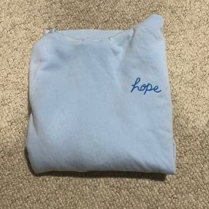 Blue “Hope” hoodie